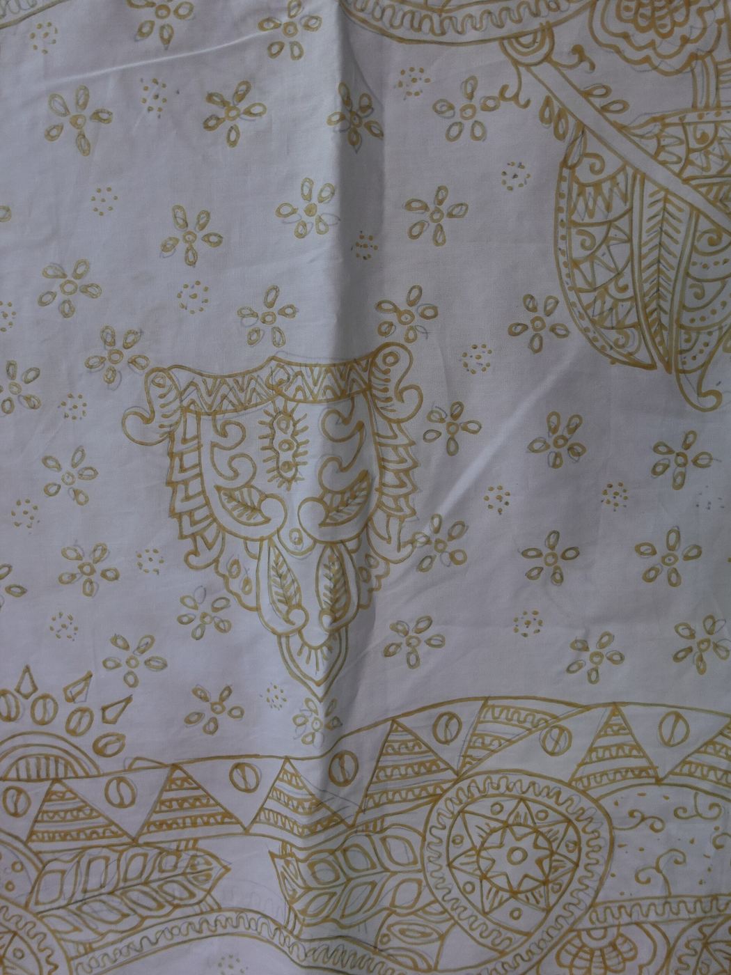 Hasil kain batik cap premium halus setelah fiksasi warna uap panas
