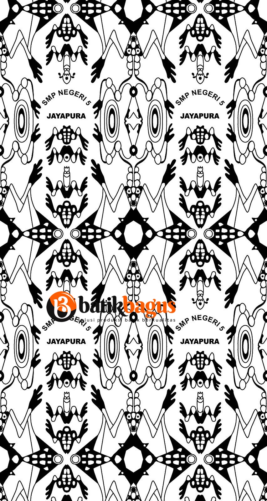Motif Ornamen Daun Tropis & Sulur
