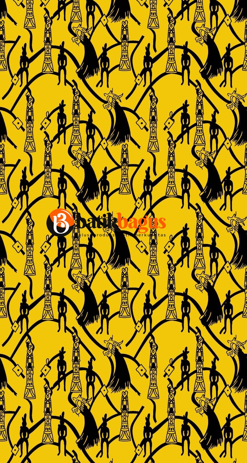 Motif Batik Khas Daerah Custom Logo